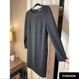 Mini sparkly black dress